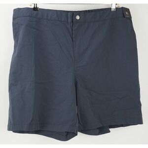 New Treasure & Bond Men's XL Slim Fit Blue Stretch Jersey Elastic Chino Shorts